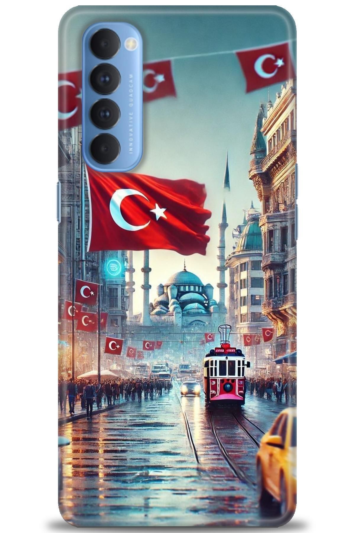 OPPO Reno 4 Pro İle Uyumlu HD Baskılı Desenli Silikon Kılıf - 2658