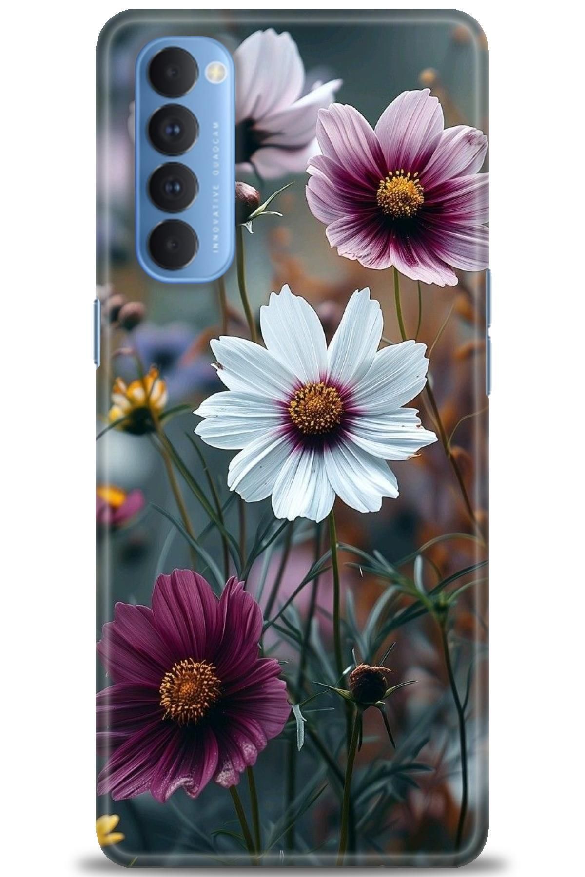 OPPO Reno 4 Pro İle Uyumlu HD Baskılı Desenli Silikon Kılıf - 2654