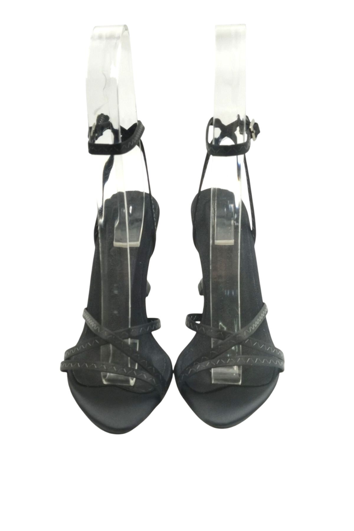 Escarpinshoes KADIN TOPUKLU BANTLI BİLEKTEN BAĞLI ABİYE AYAKKABI