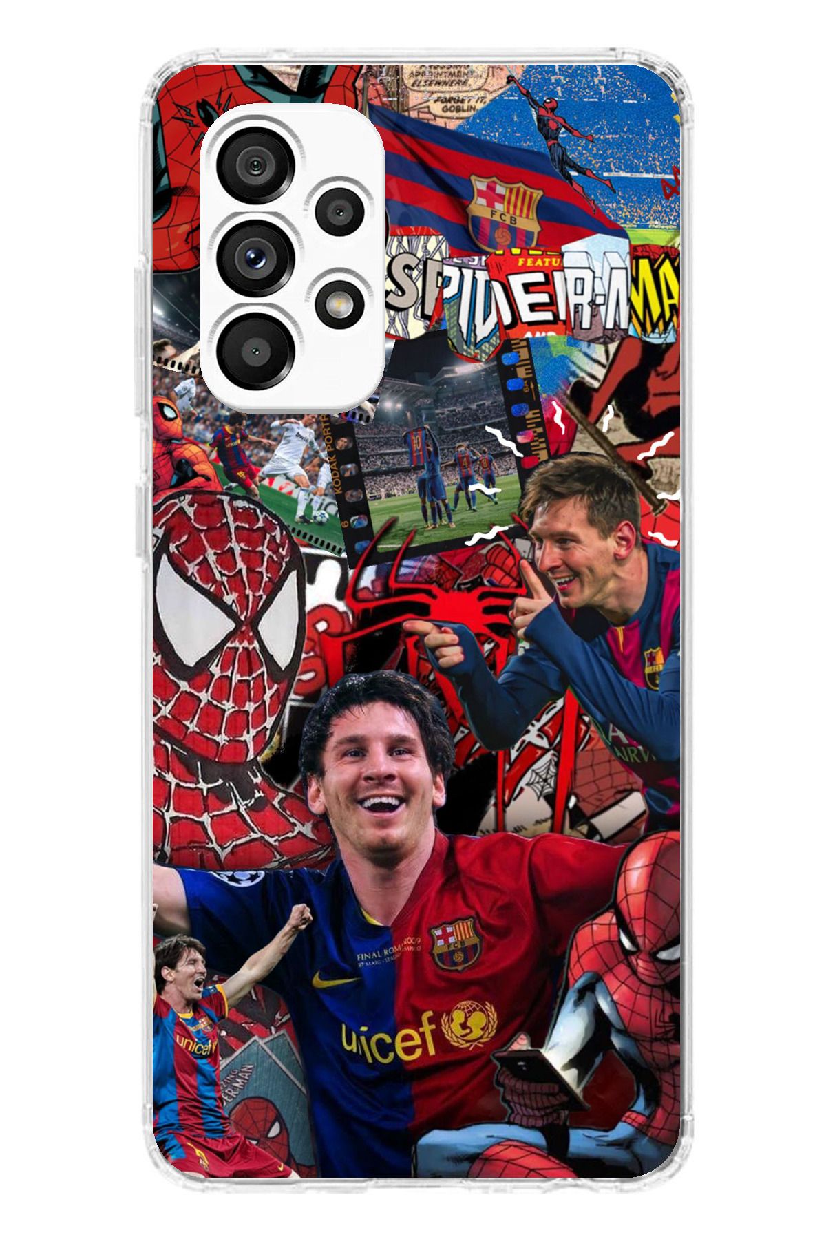 TechTree Galaxy A23 Uyumlu Messi Kolaj Şeffaf Silikon Kılıf
