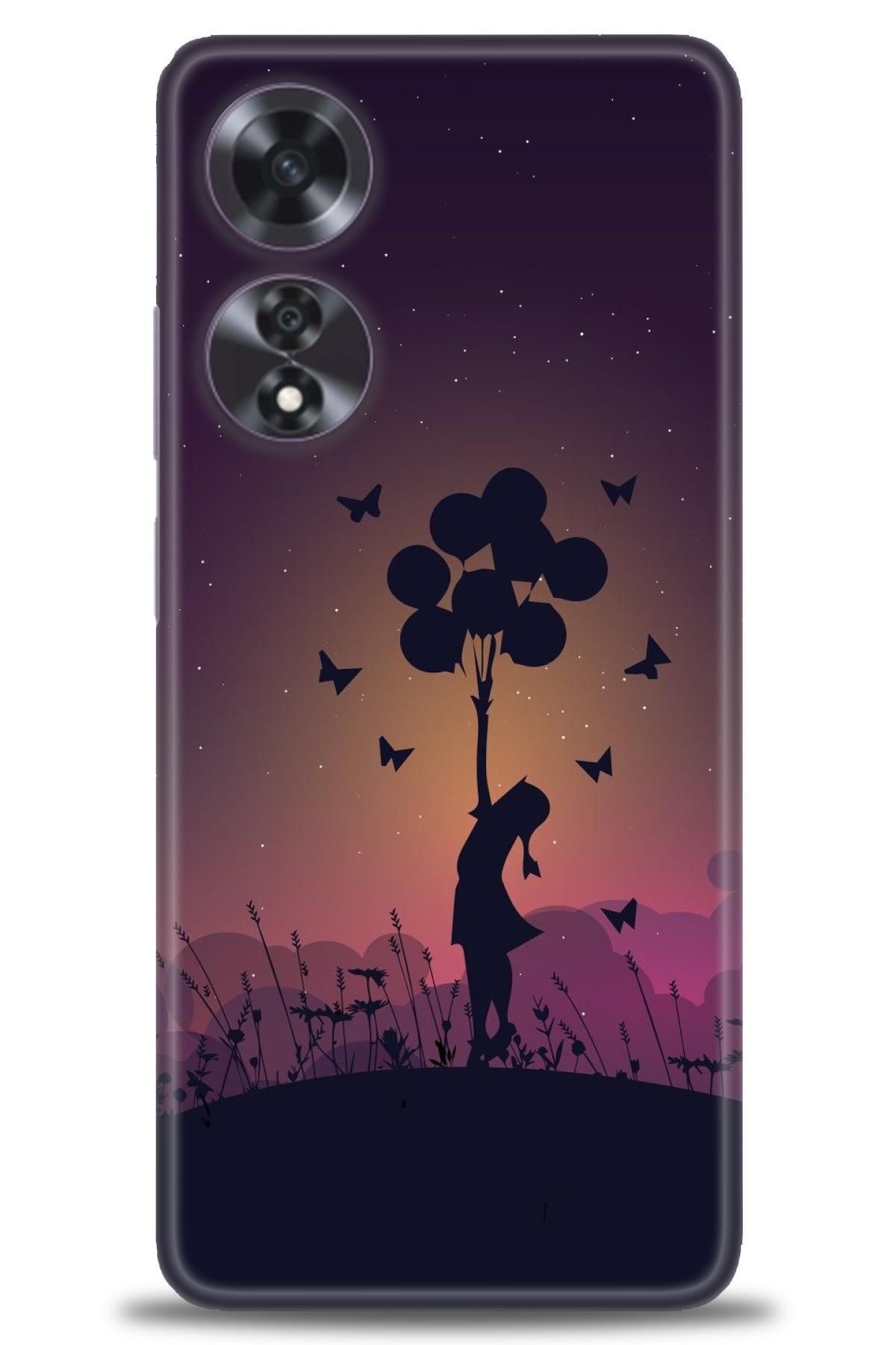 OPPO A60 İle Uyumlu HD Baskılı Desenli Silikon Kılıf - 2369