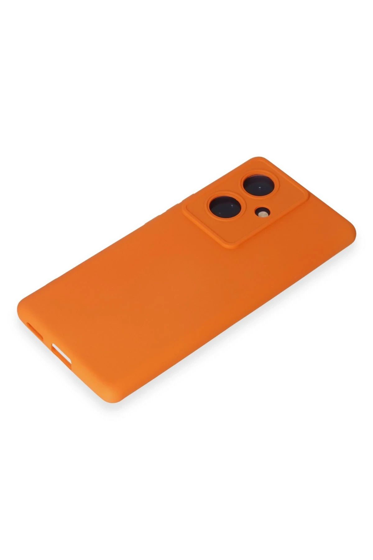 NewFace Vivo V29 Lite Kılıf Nano içi Kadife Silikon - Turuncu WLZOR
