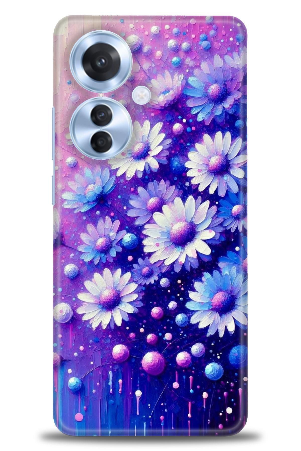 OPPO Reno 11F İle Uyumlu HD Baskılı Desenli Silikon Kılıf - 2287