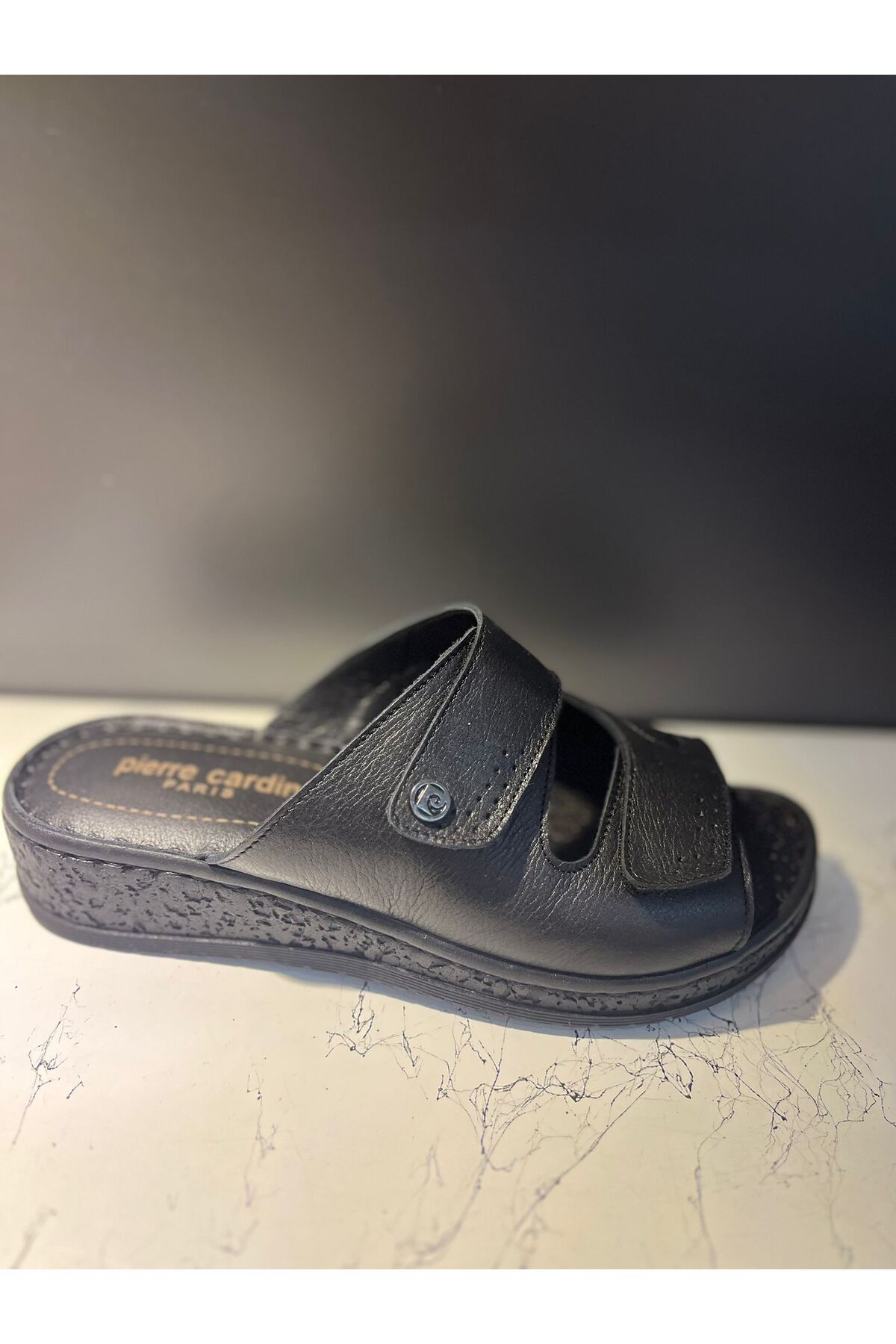 Pierre Cardin @ Pc-54804 Cırtlı Hakiki Deri Terlik