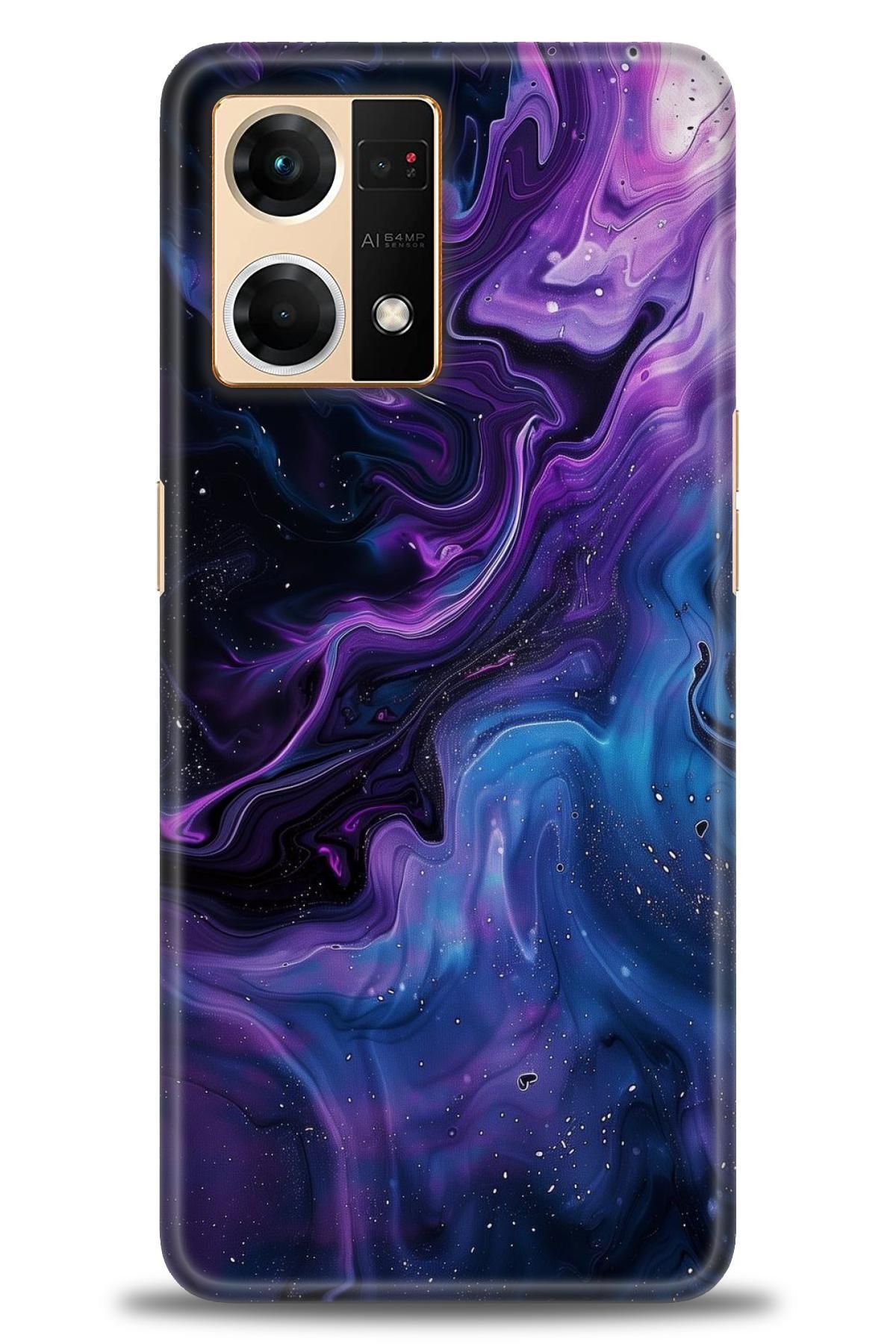 OPPO Reno 7 İle Uyumlu HD Baskılı Desenli Silikon Kılıf - 2387