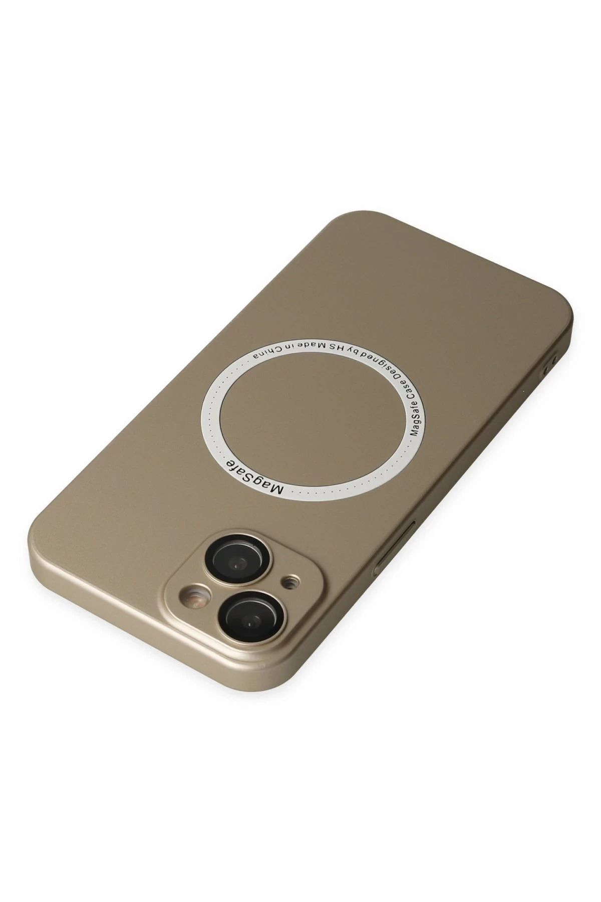 NewFace iPhone 14 Plus Kılıf Jack Magneticsafe Lens Silikon - Gold SVLRS