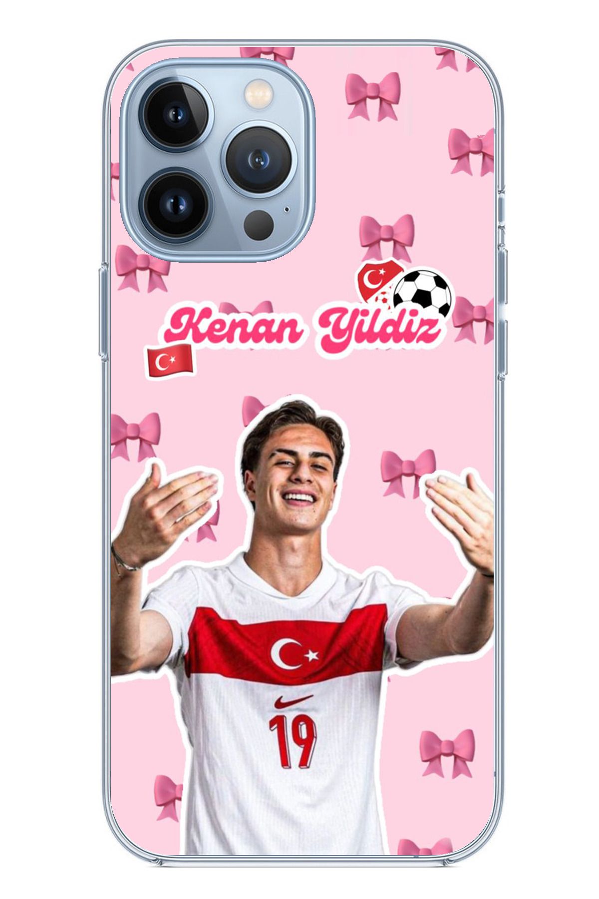 TechTree iPhone 13 PRO Uyumlu Kenan Yıldız Kurdele Şeffaf Silikon Kılıf