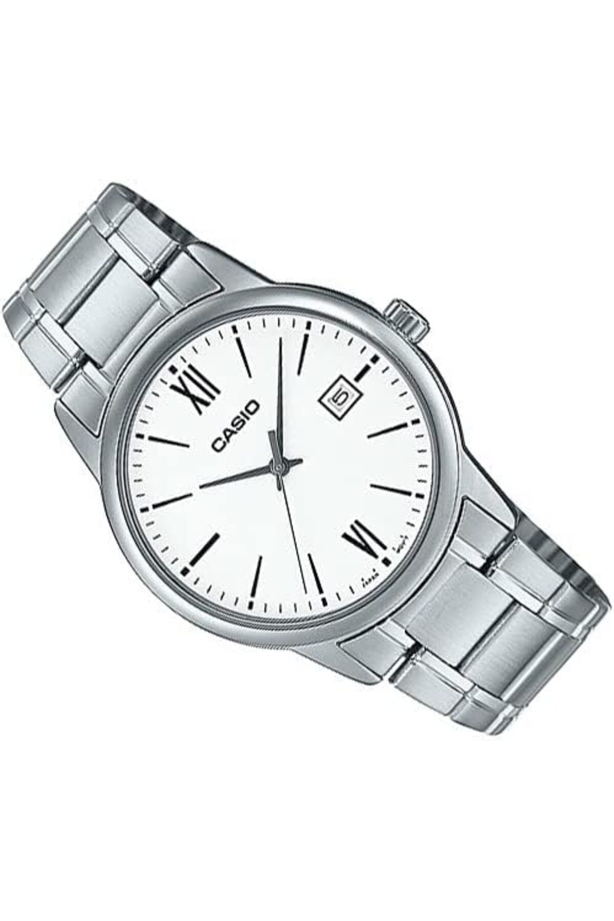 Casio-Casio Analog Watch with Black Dial and Stainless Steel Strap for Men - MTP-V002D-1BUDF 2