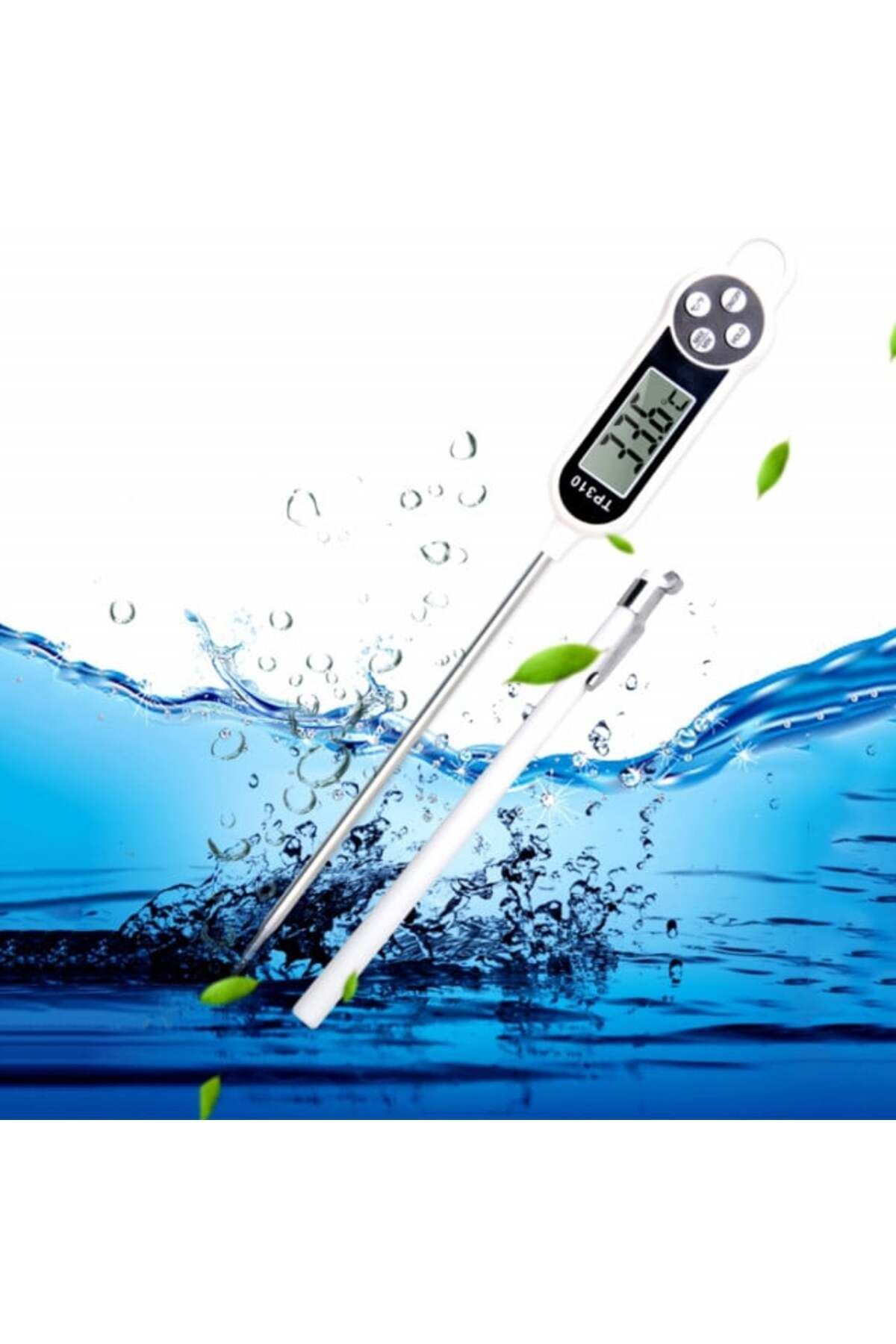 PUFO-Digital Food Thermometer With Rod, Lcd Display, 4 Buttons, Measurement Range -50° C - 300° C 8