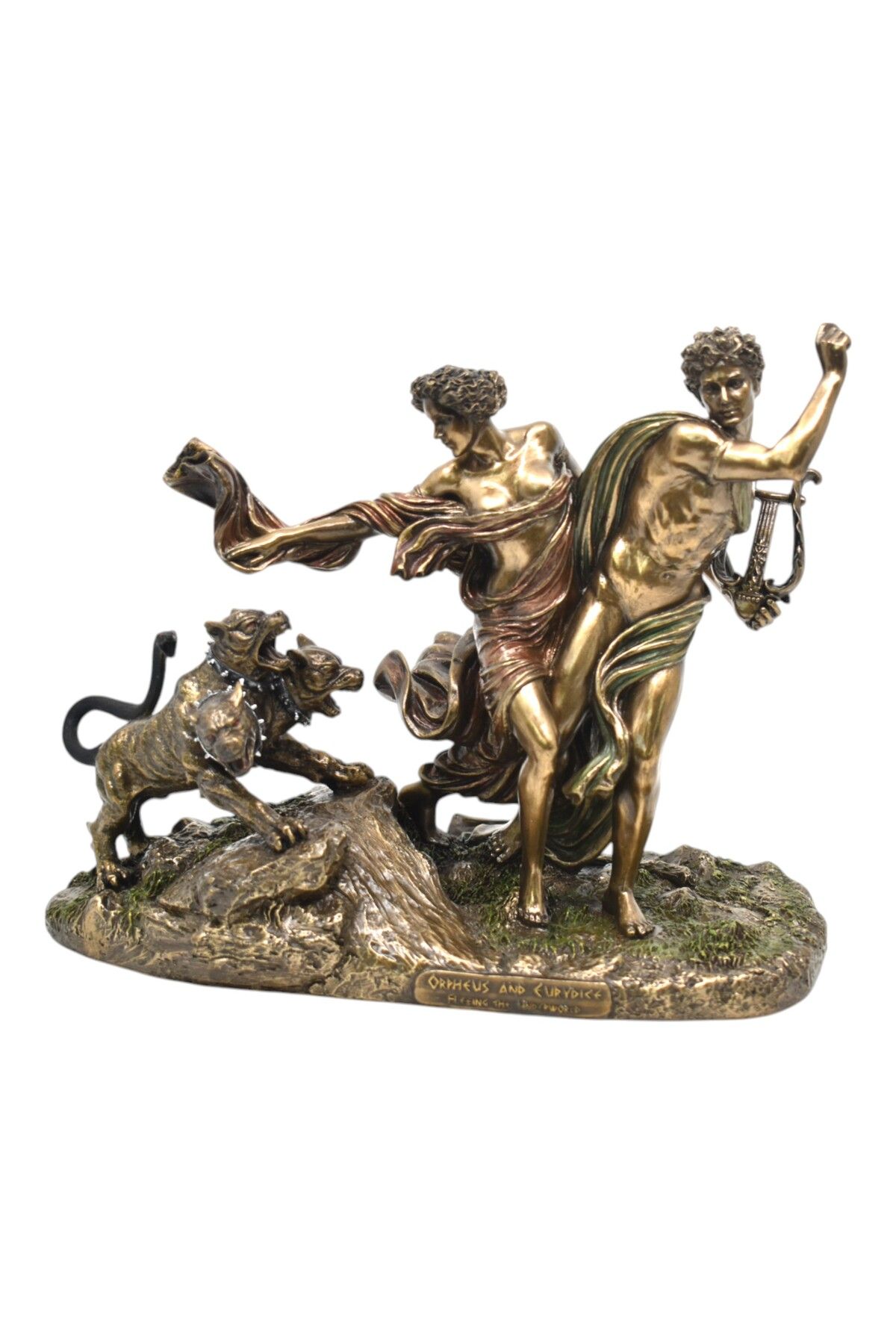 AYDINARTSHOP Veronese-Mitolojik-Aşıklar-Orpheus-ve-Eurydice-Heykeli – Bronz Görünümlü Sanat Objeleri
