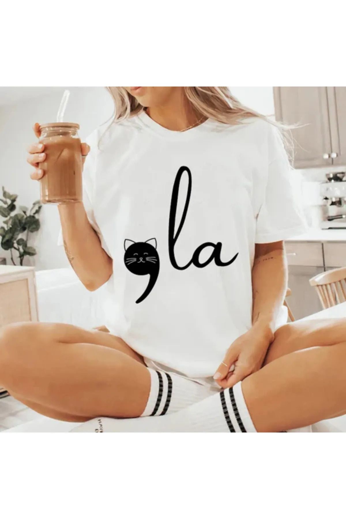 FeaR LeeS la Baskılı Oversize T-shirt