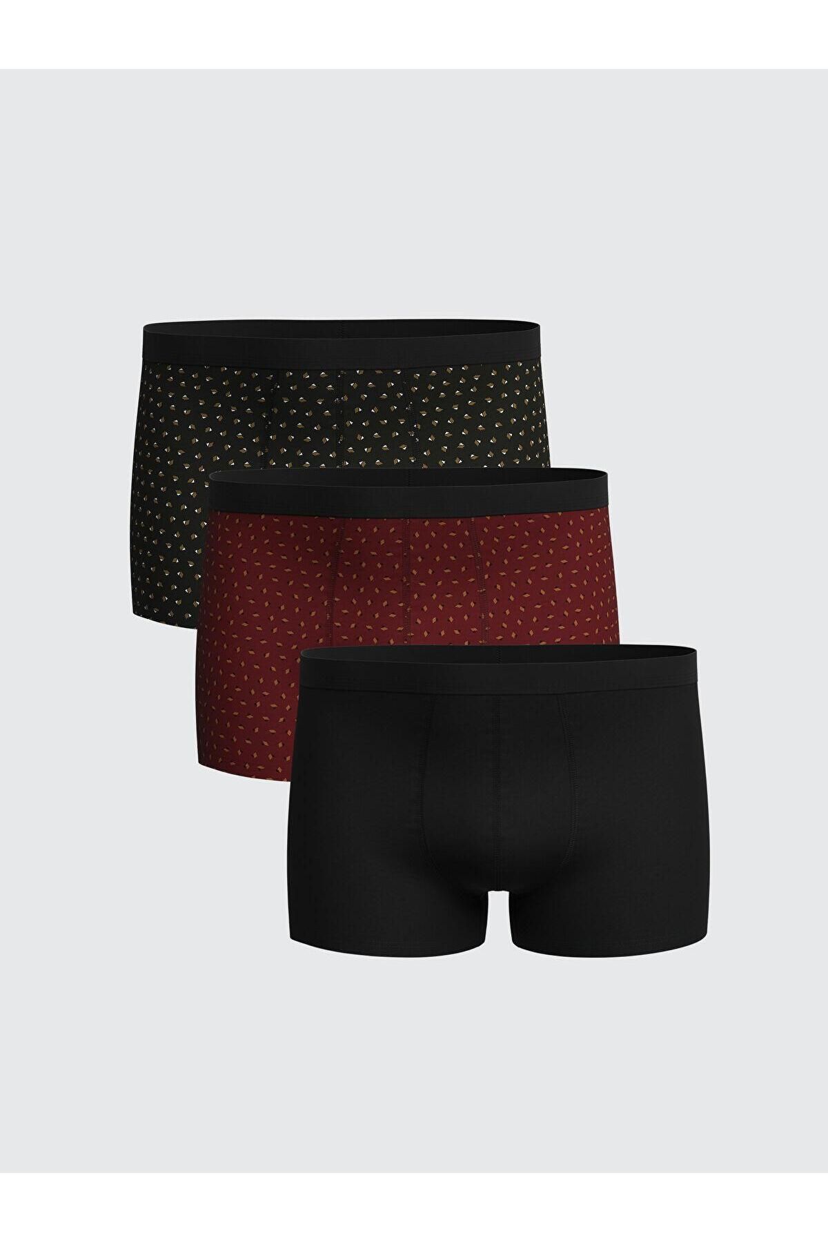 LC Waikiki Standart Kalıp Pamuklu Esnek Erkek Boxer 3'lü (S5)