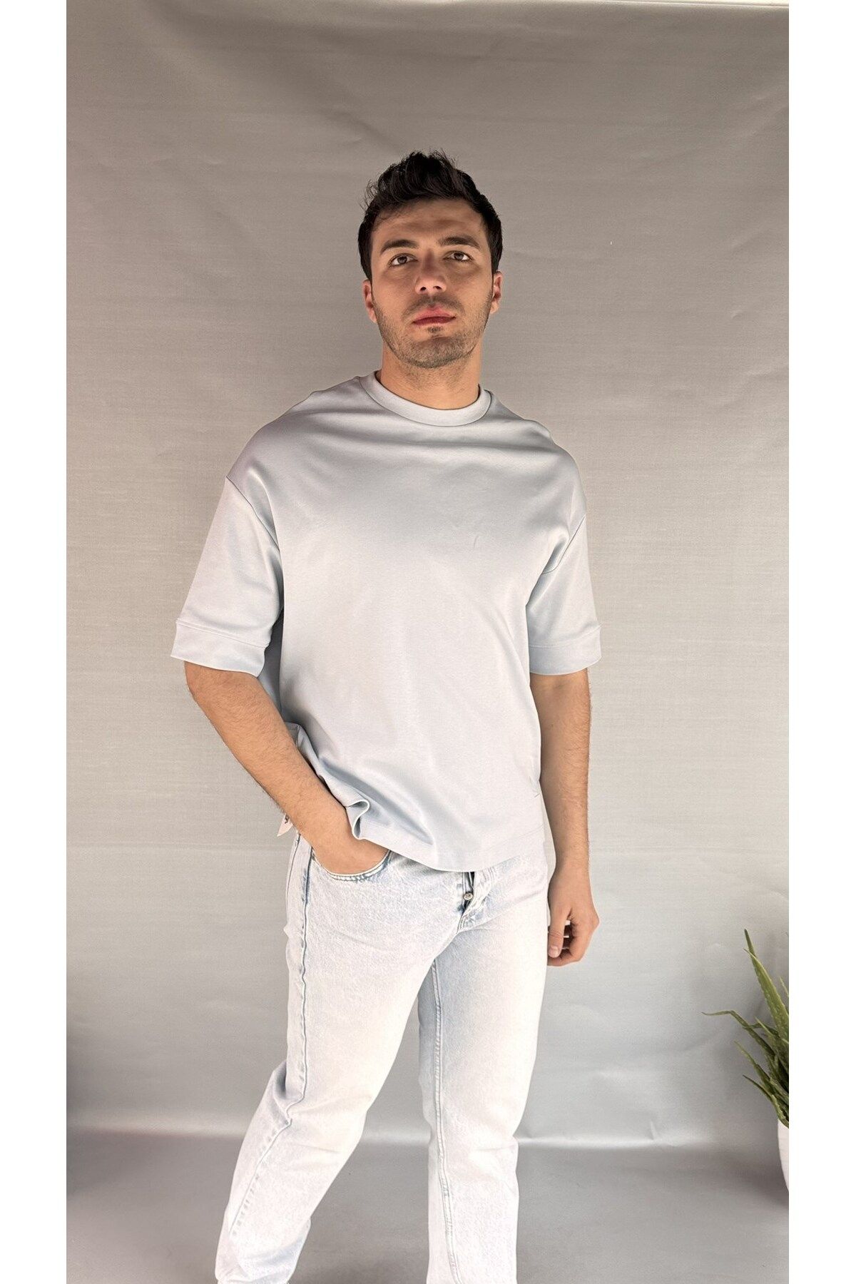 Casualmen32 Kol Manşet Detay Oversize T-shirt