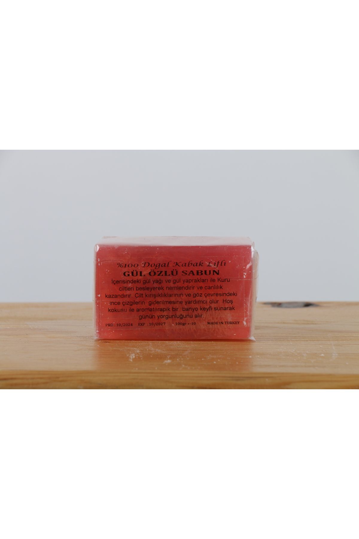 P&B NATUREL NATUREL KABAK LİFLİ GÜL SABUN 110 GR