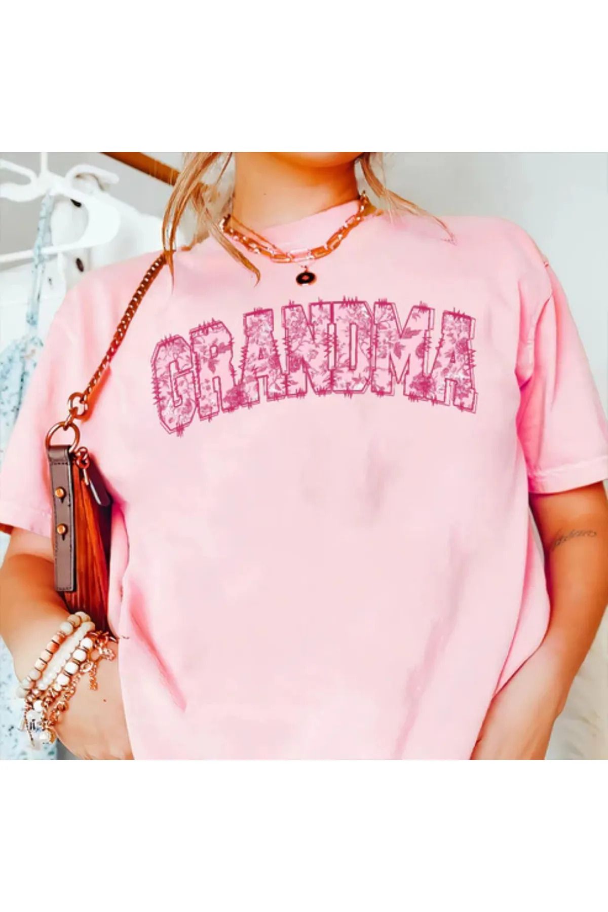 FeaR LeeS GRANDMA Baskılı T-shirt