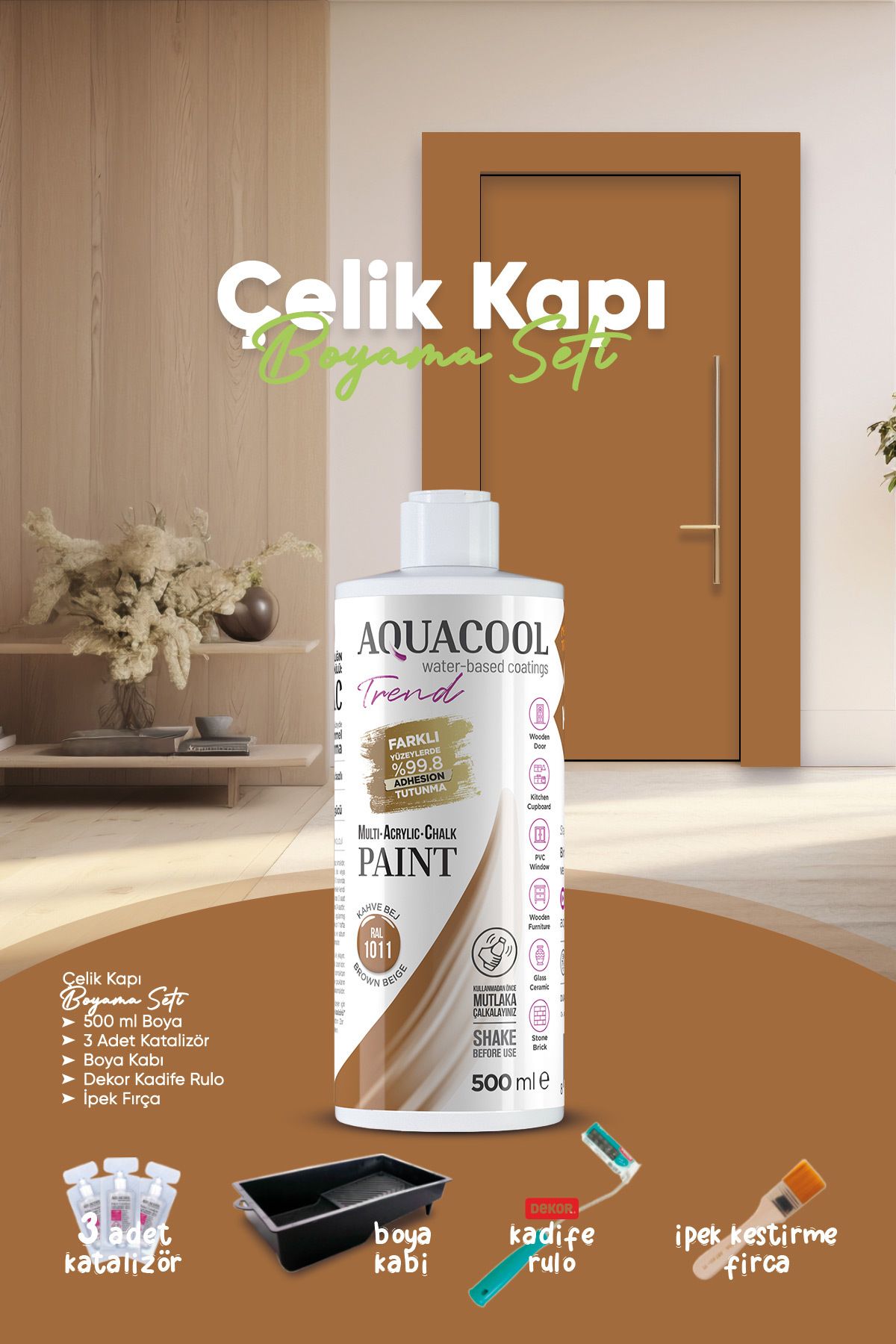 Aquacool Trend Çelik Kapı Boyama Seti