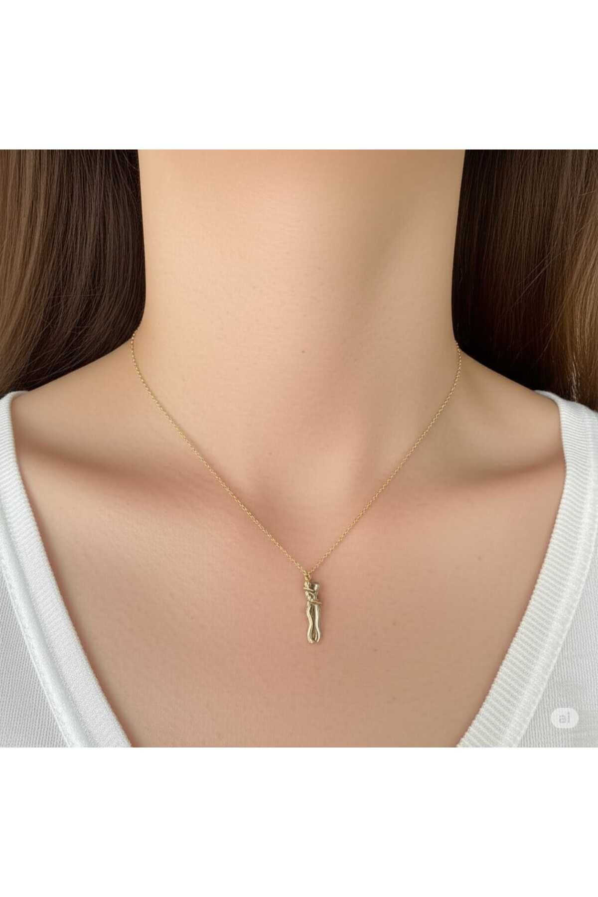 magische Gold Aşk temalı sevgilim kolye
