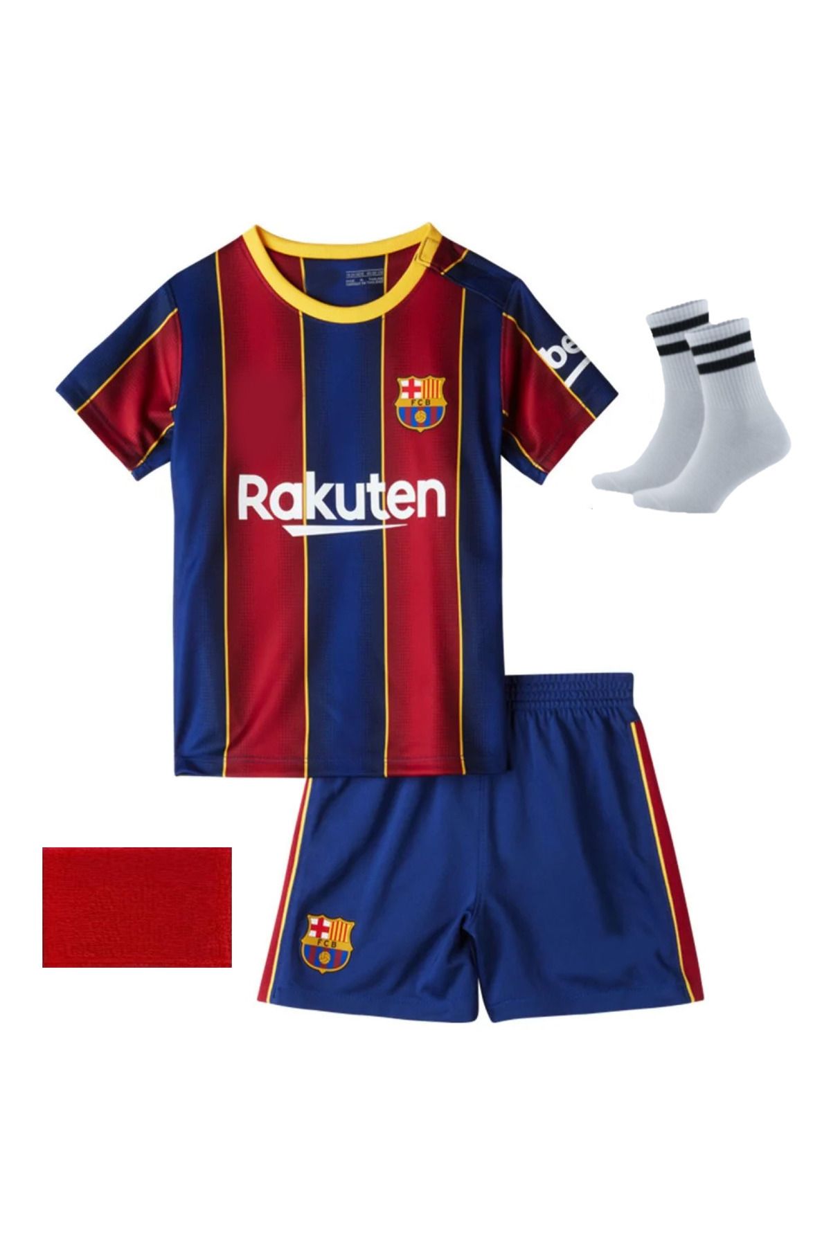 Atlas Global BARCELONA MESSİ 2017/18 SEZON ÇOCUK FUTBOL FORMA 4'lü Set FORMA+Şort+Çorap+Bileklik