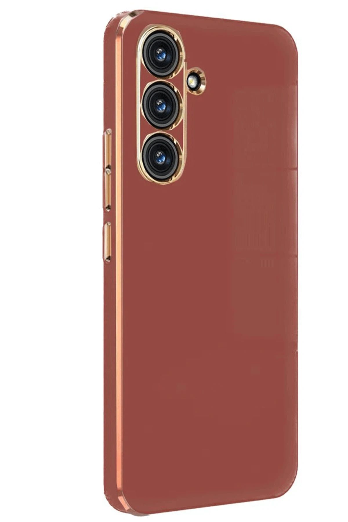 NewFace Samsung Galaxy M34 5G Kılıf Volet Silikon - Kırmızı SVLRS