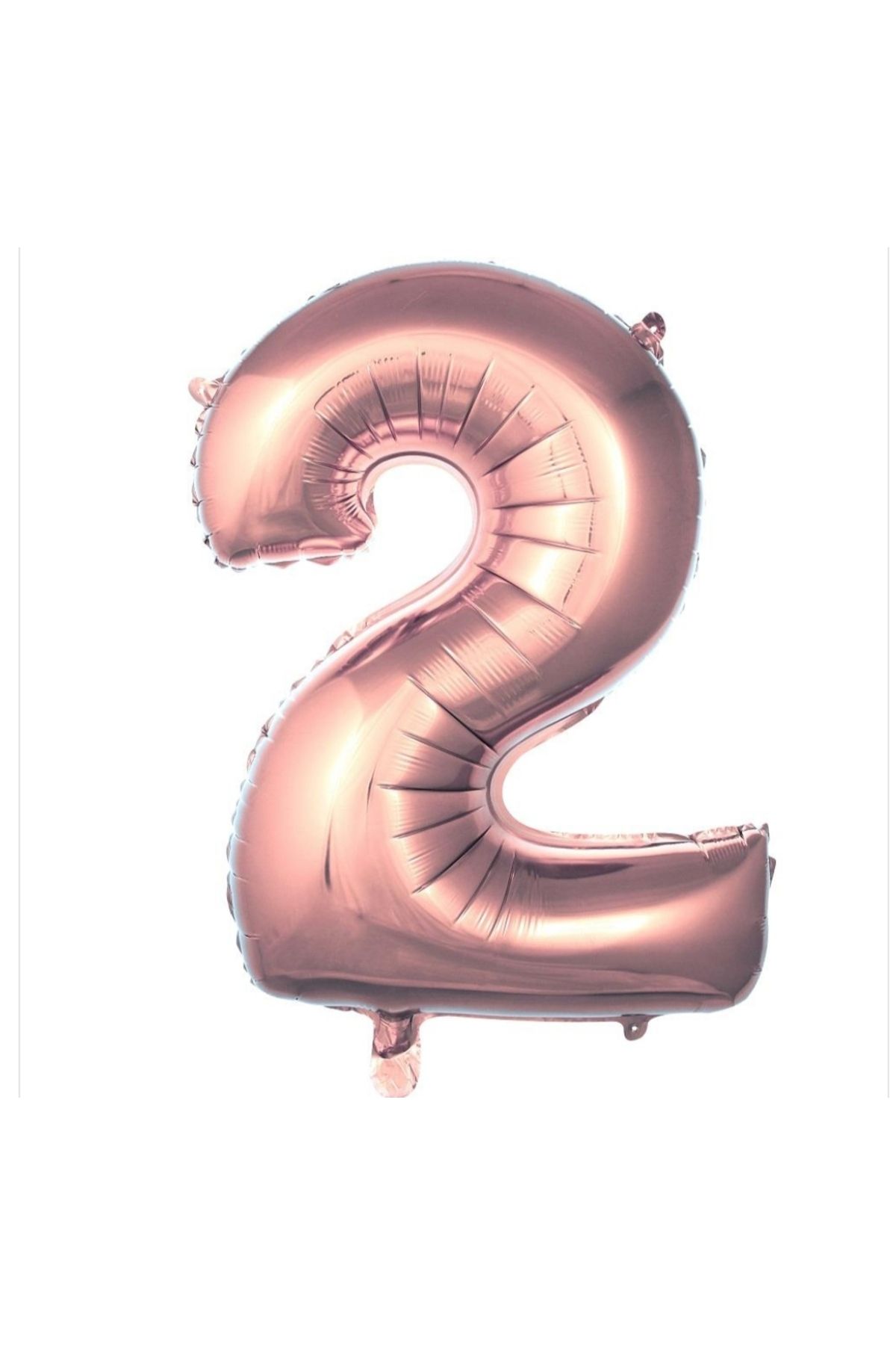 Mini partici Rose Gold 100 cm 2 rakami folyo balon