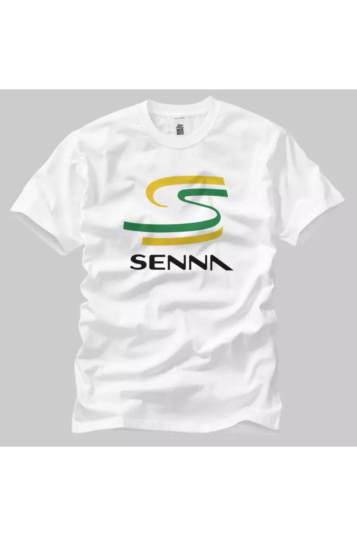 Built By Crazy Senna Brazil Logo Unisex Tişört