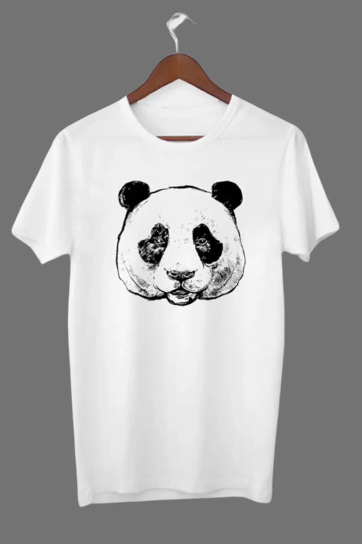 FeaR LeeS Unisex Panda Baskili Tişört