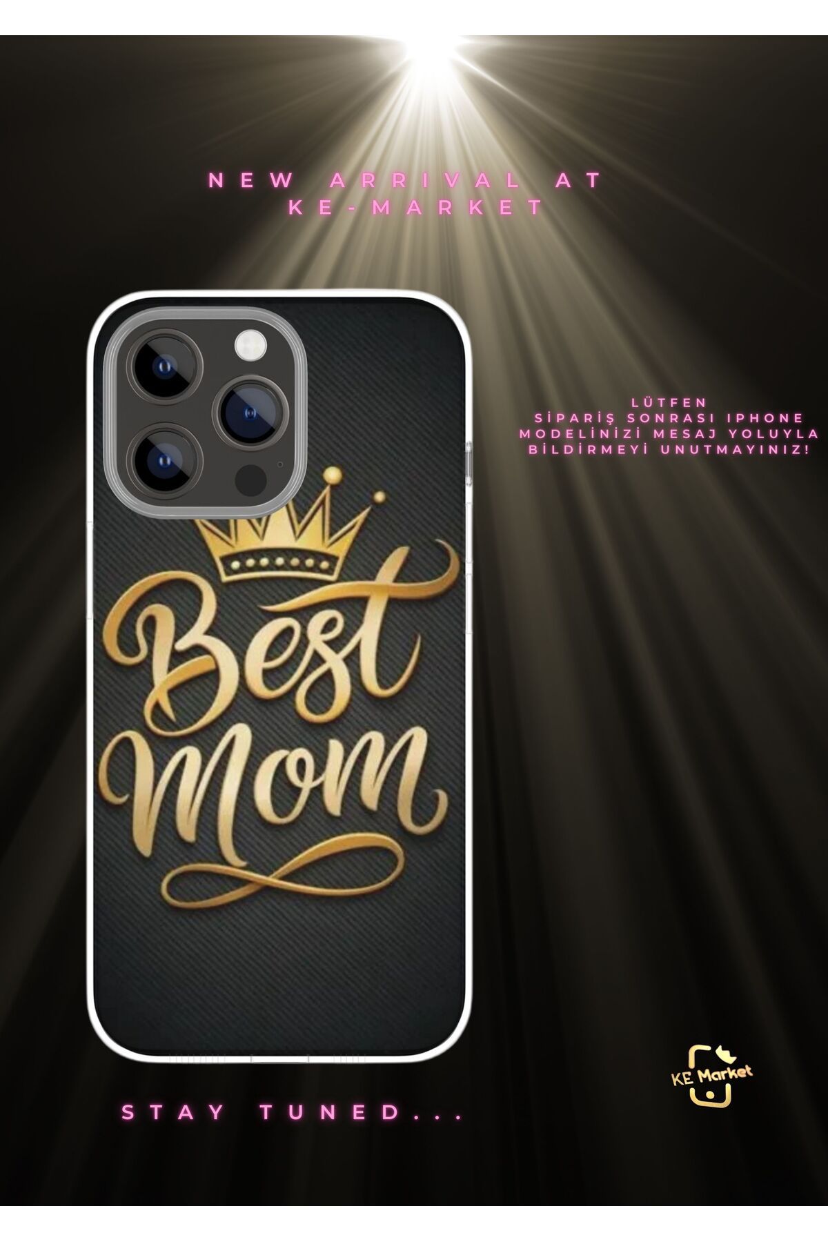 SOFTCASE Best Mom Series Iphone Tasarım Kılıf (LÜTFEN MESAJ YOLUYLA TELEFON MODELİNİZİ YAZINIZ)
