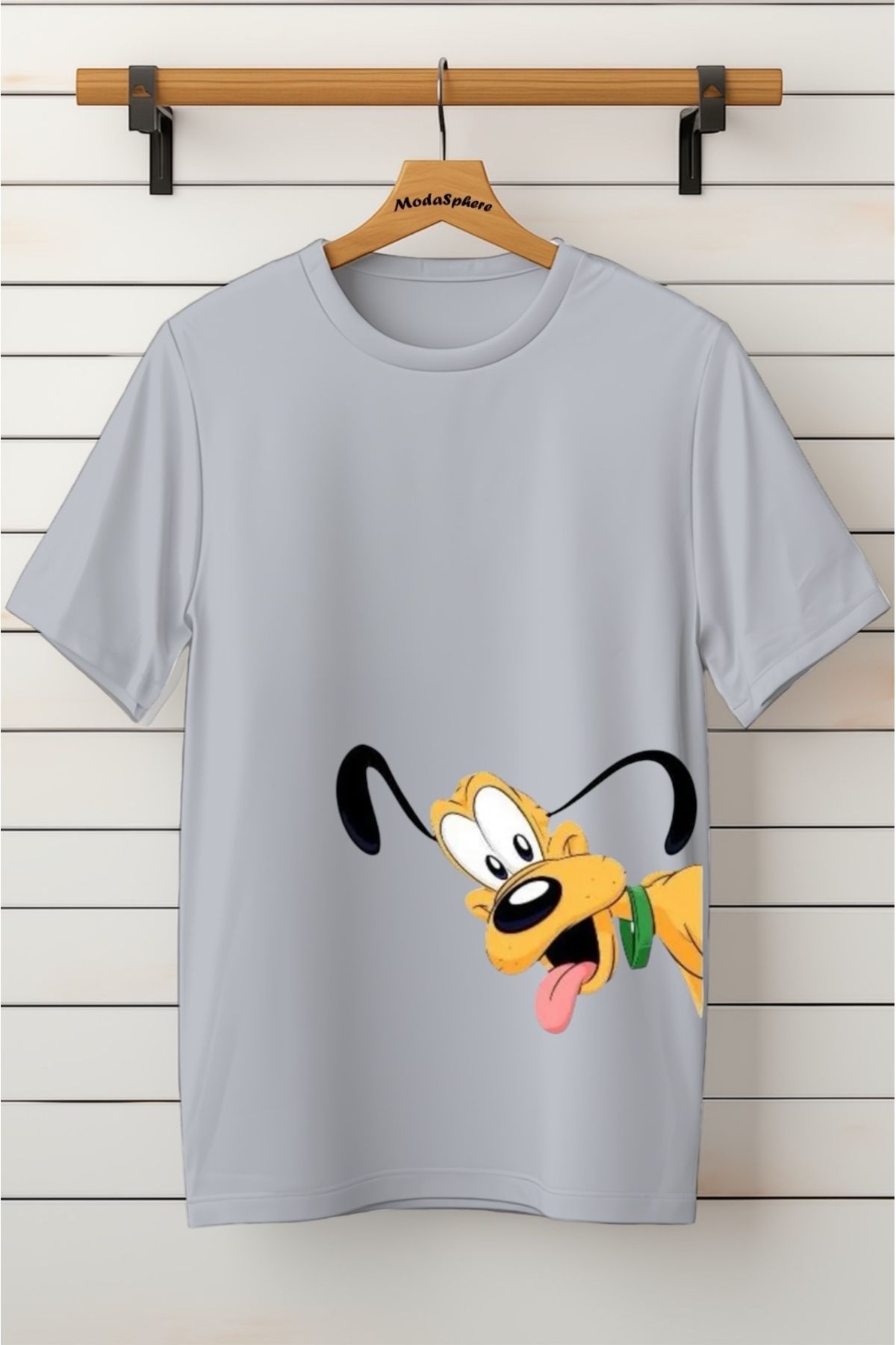 ModaSphere Baskılı Unisex Oversize Tişört Battal Boy
