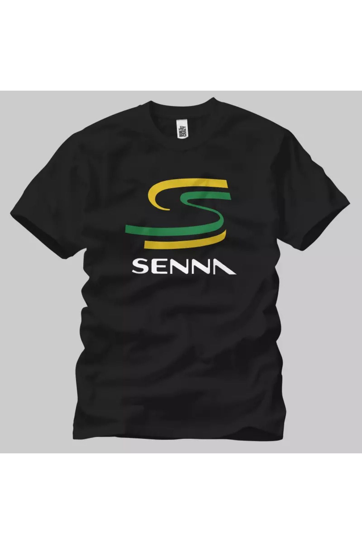 Built By Crazy Senna Brazil Logo Unisex Tişört
