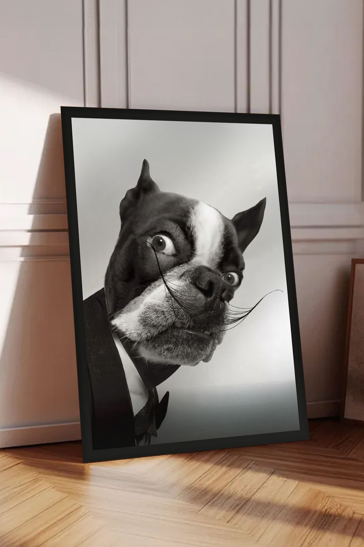 Cadran Köpek tasarımlı Çerçeve Görünümlü Mdf Tablo