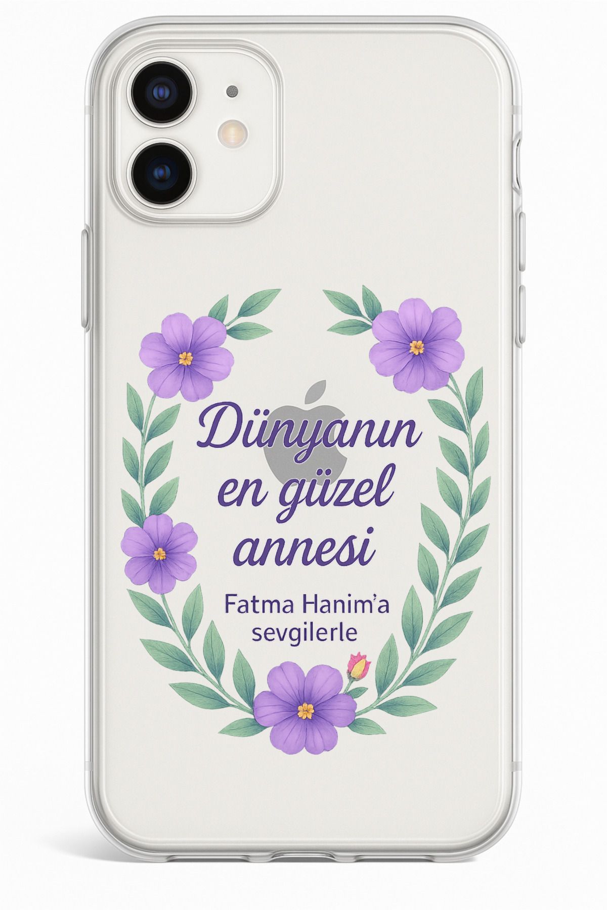 Rotaks iPhone 11 Şeffaf Kılıf – Dünyanın En Güzel Annesi Yazılı – UV Baskılı Tasarım
