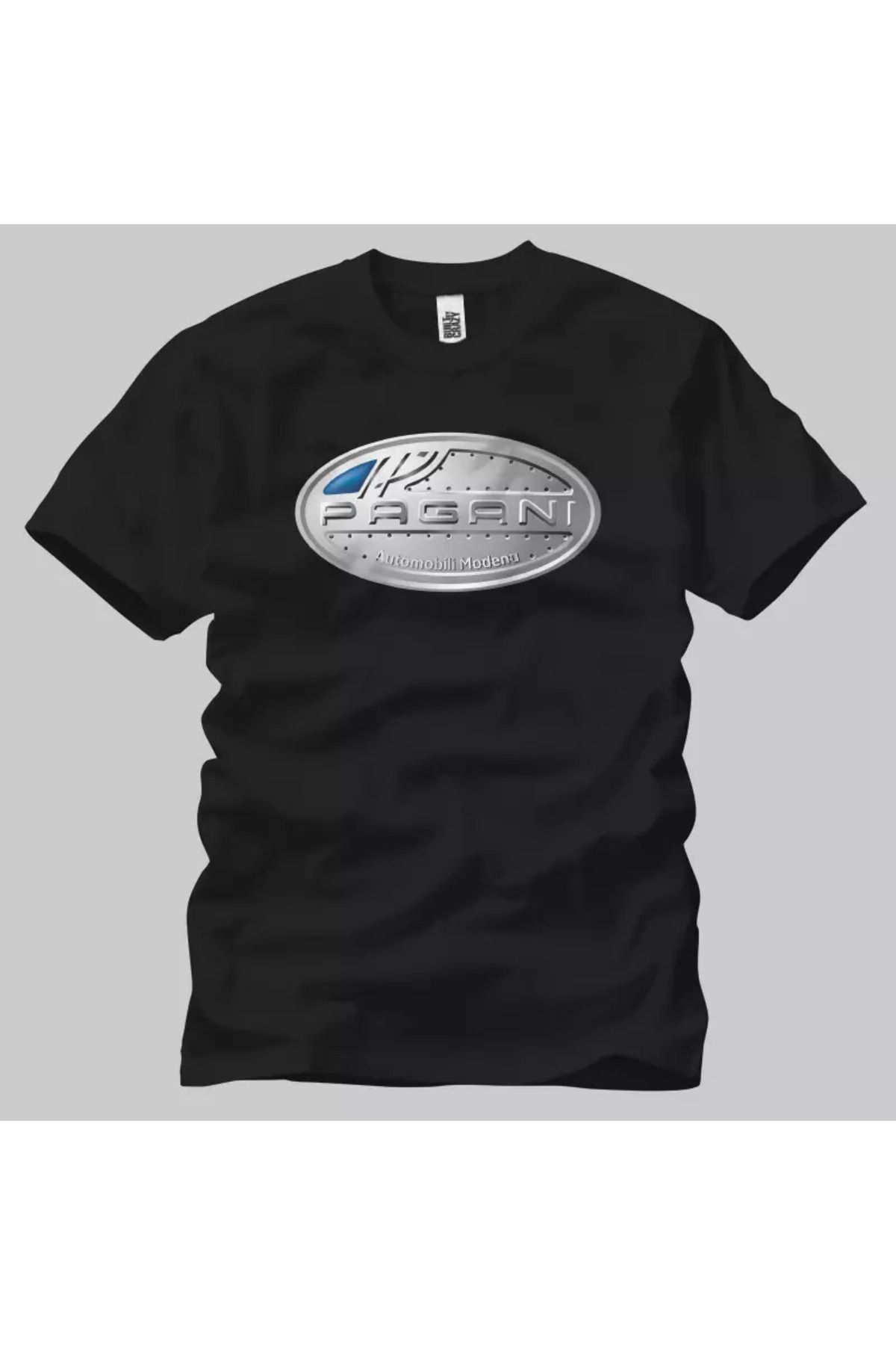 Built By Crazy Pagani Silver Logo Unisex Tişört
