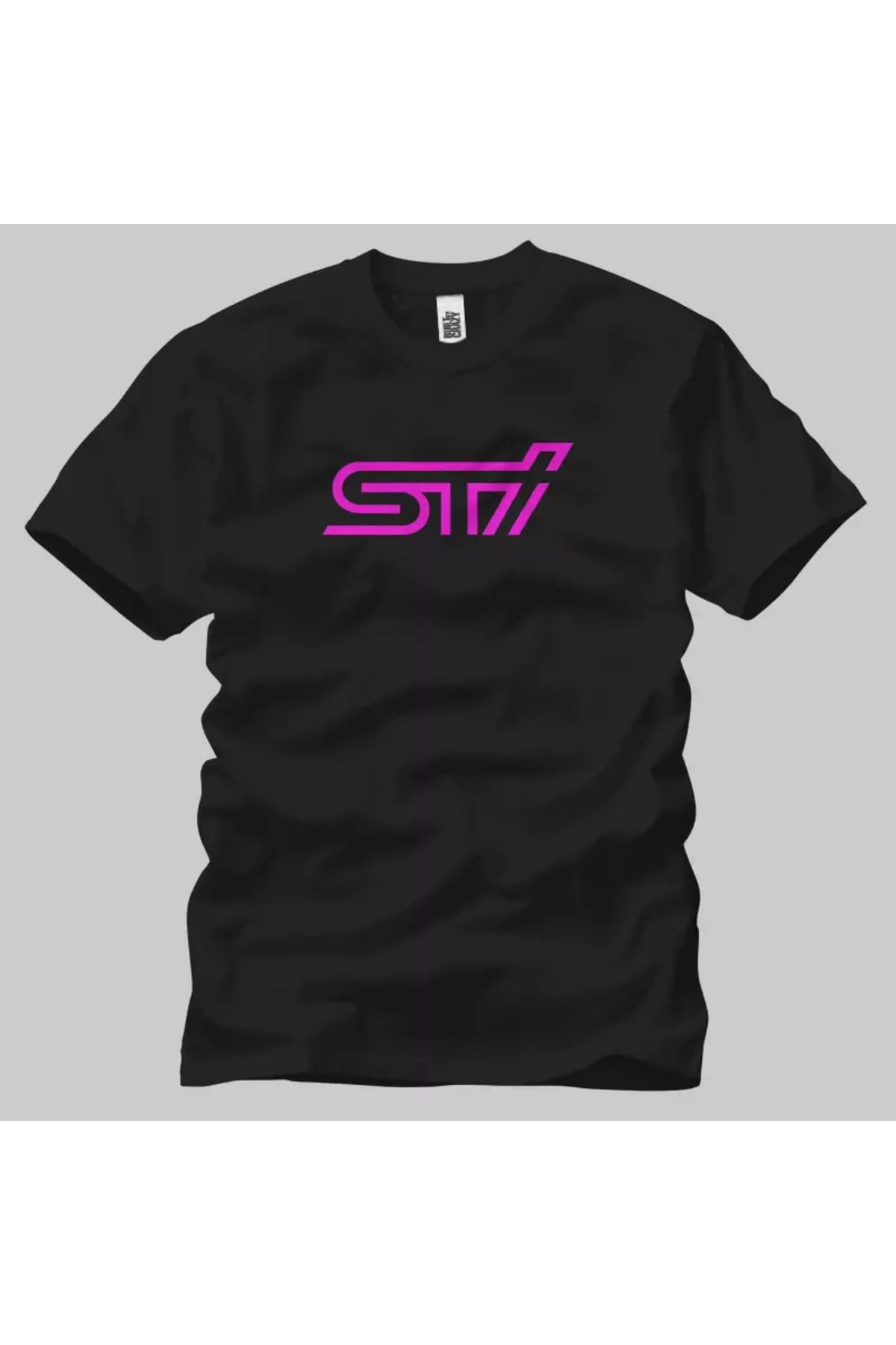 Built By Crazy Subaru Sti Logo Unisex Tişört