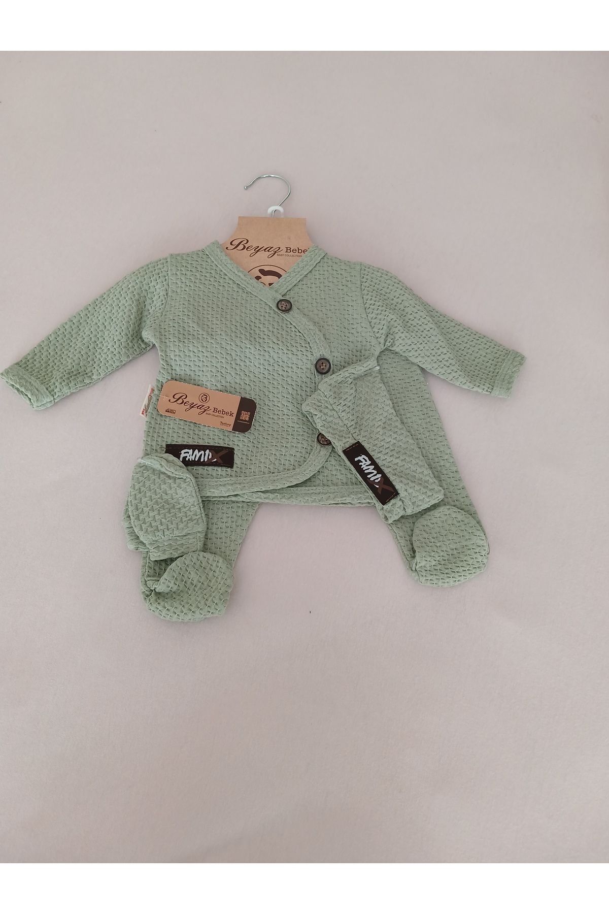 AteSu Organik Bebek hastane çıkışı 5 parça