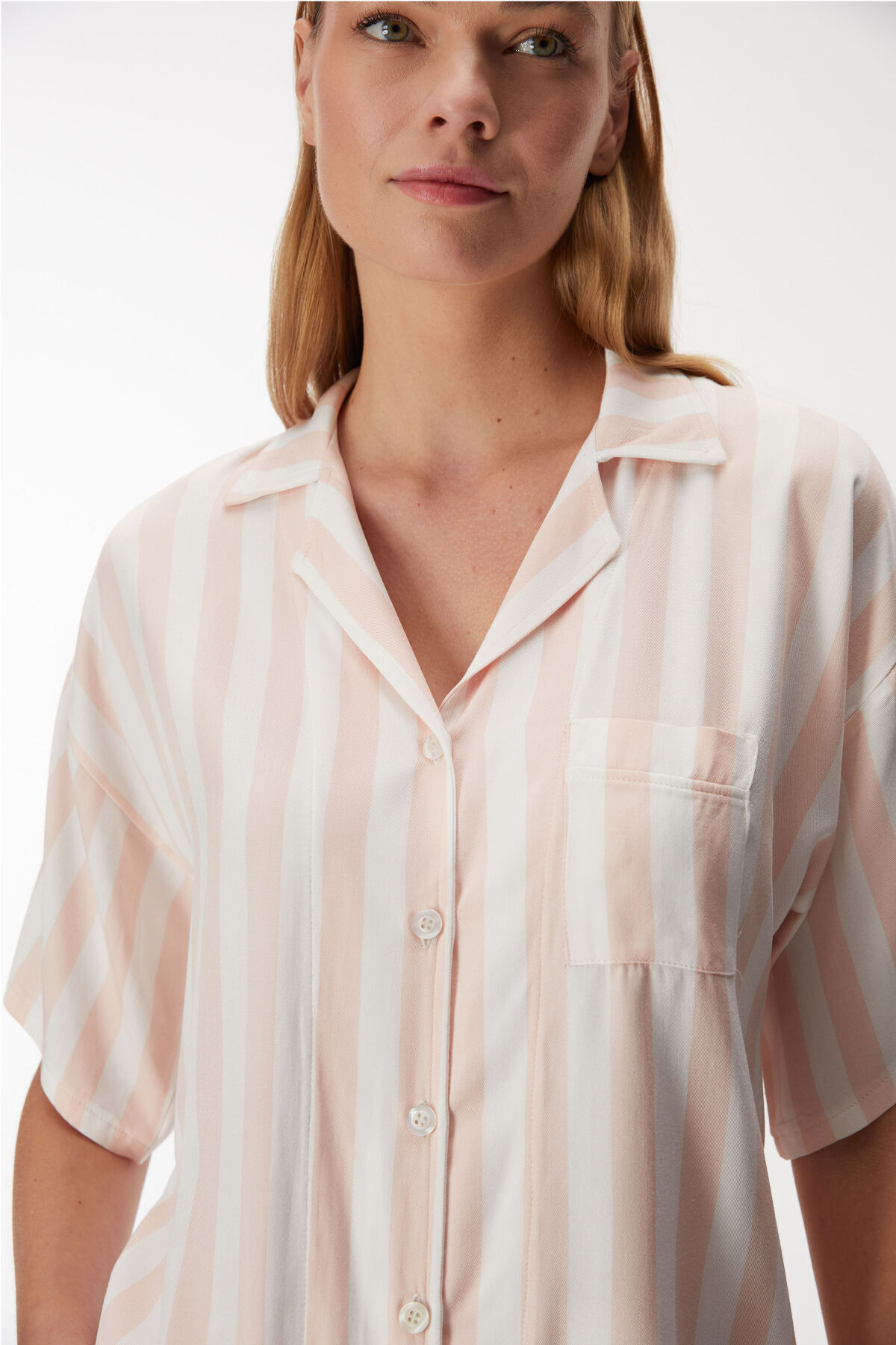 Anıl-Anil Man 11406 Women's Short Sleeve Shirt and Capri Pants Set 2