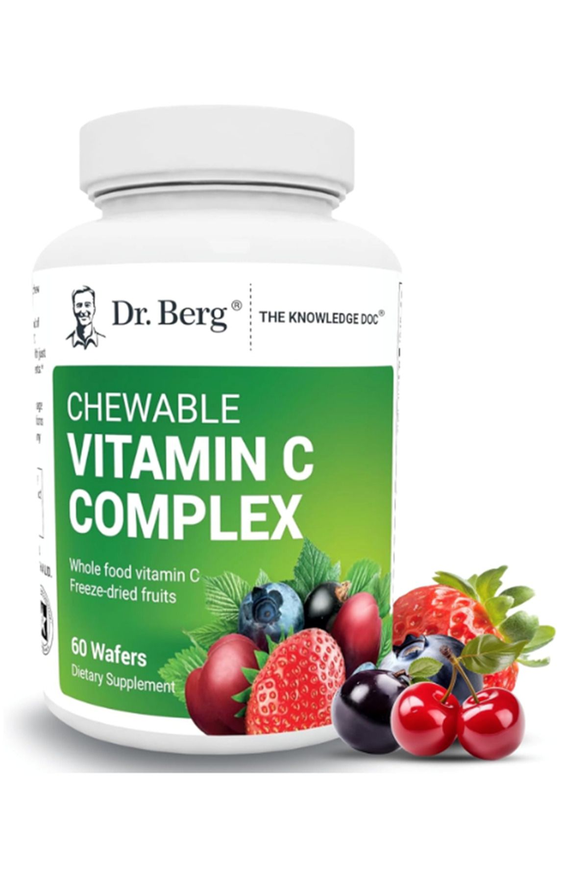 dr berg Dr. Berg Chewable Vitamin C Complex - Made with Organic, Non-GMO Berries - 60 Chewable Delicious Wa