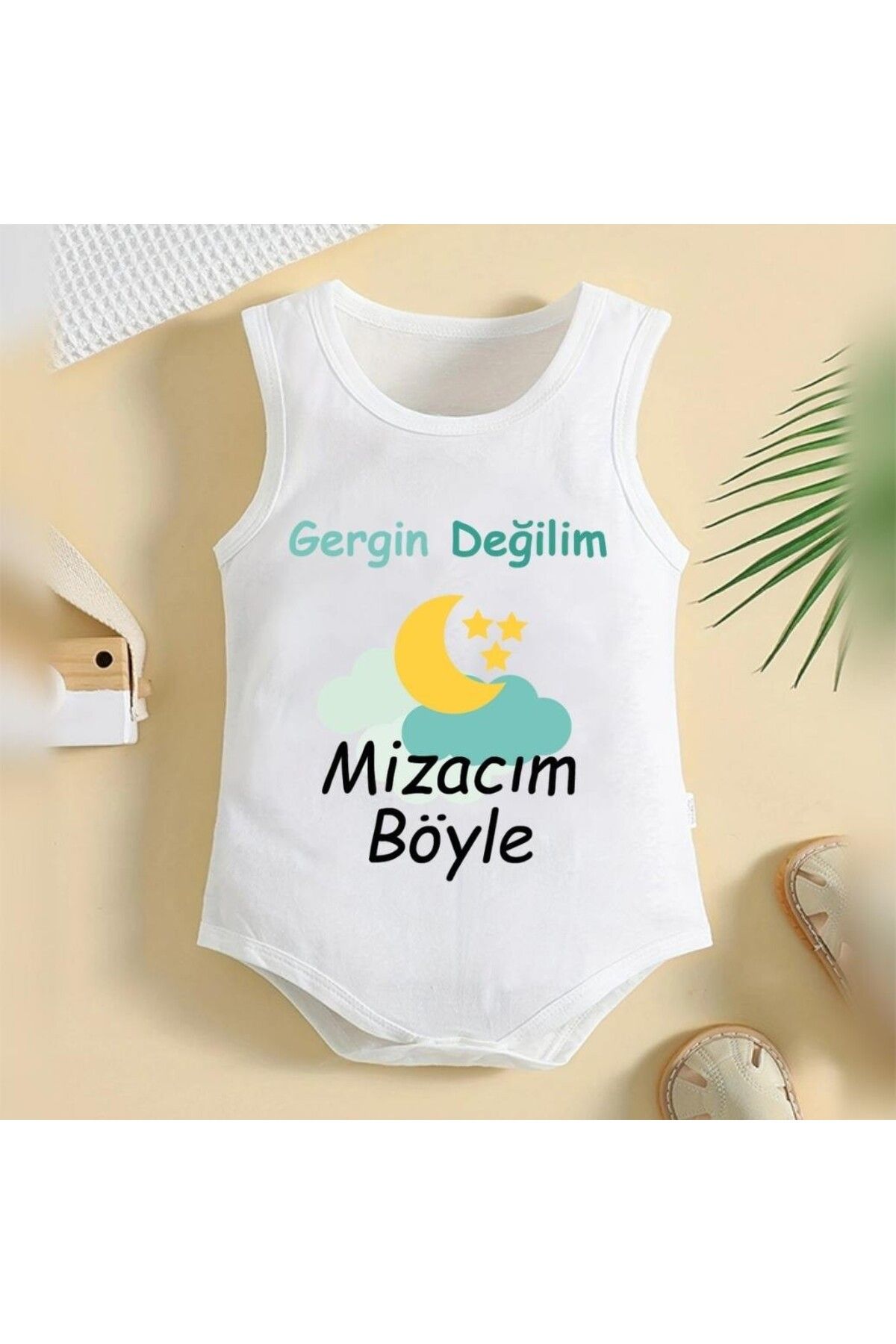 soft wing %100 Pamuklu Organik Baskılı Premium Çıtçıtlı Bebek Body Atlet Zıbın 00314