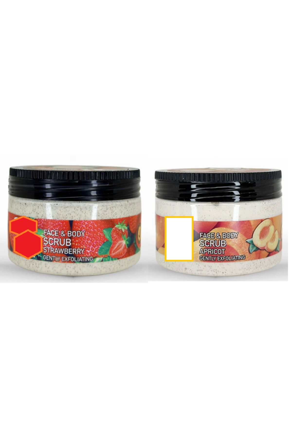 9Renk Çilek & Kayısı Scrub Peeling Gel 300 ML+300 ML