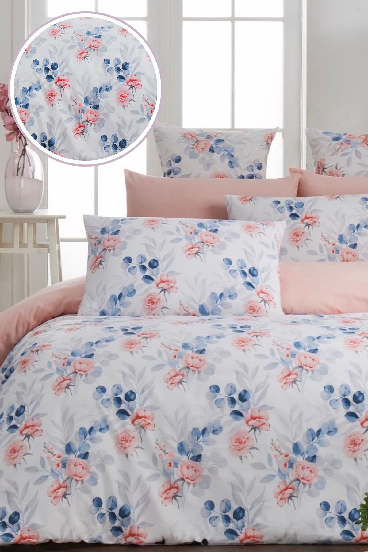 Sheri Home 3D Bahar Çift Kişilik 1 Adet Nevresim (YORGAN KILIFI)200 Cm X 220 CmFlowersbejmalzeme: %100 Pamuk.