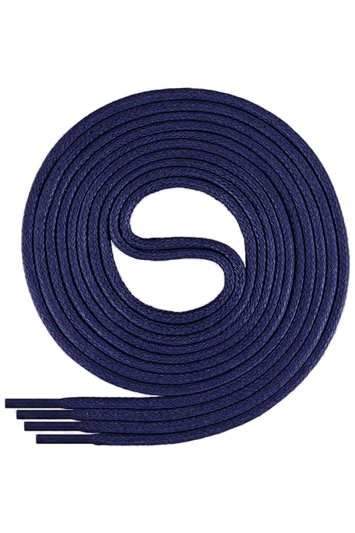 hapshoe 130 Cm 4 MM Lacivert Yuvarlak 1 Çift Ayakkabı Bağcığı