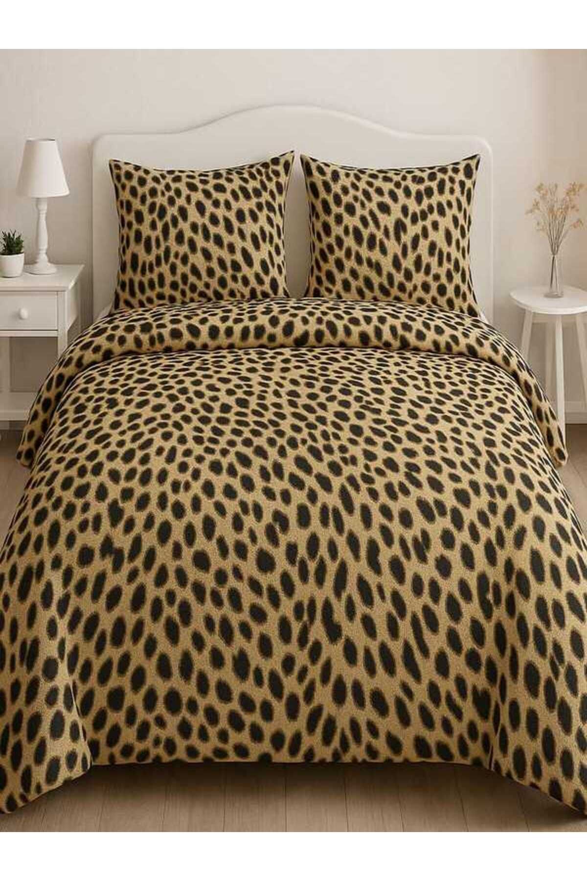 KAYGIN HOME Çift Kişilik Nevresim Takımı (Leopar)