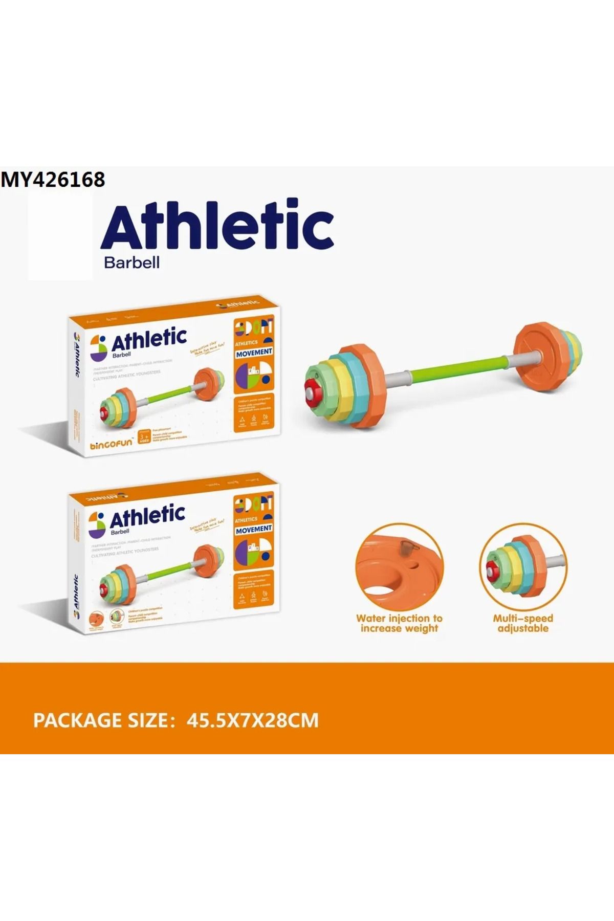 FELİTE Büyük Barbell Halter Su Doldurulabilir Çocuk Ağırlık Oyuncağı
