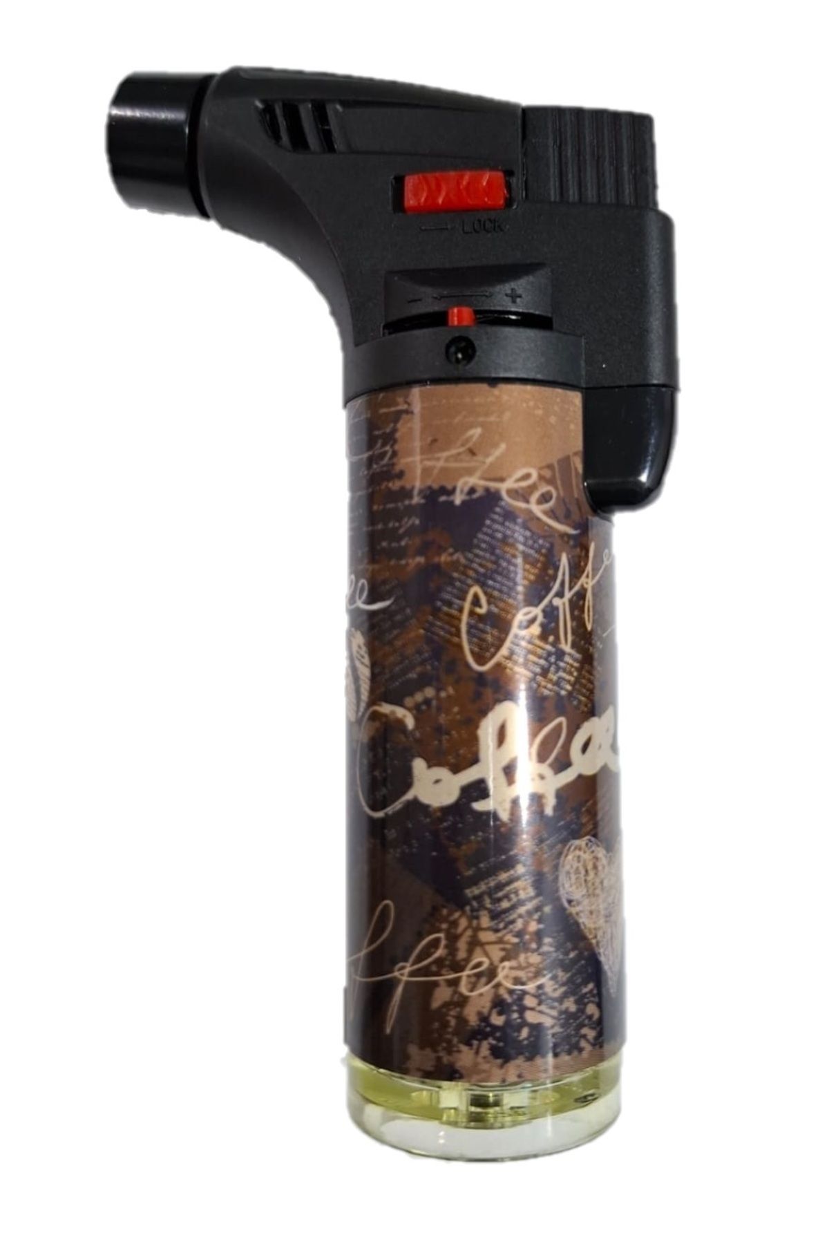 Generic-1pc Stylish Appearance Printed Charcoal Lighter Refillable Gas Torch Lighter 4