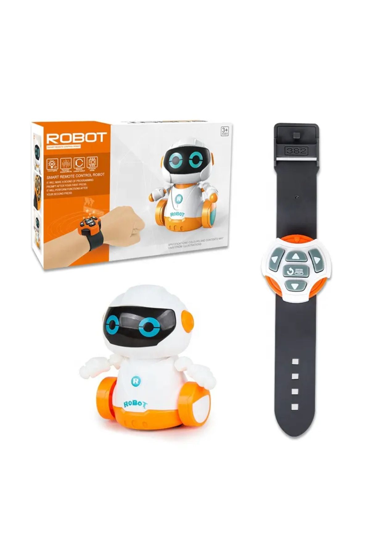 FELİTE Uzaktan Kumandalı Bilekten Kumandalı Işıklı Sesli Yürüyen Robot ( Görsel Videolu)