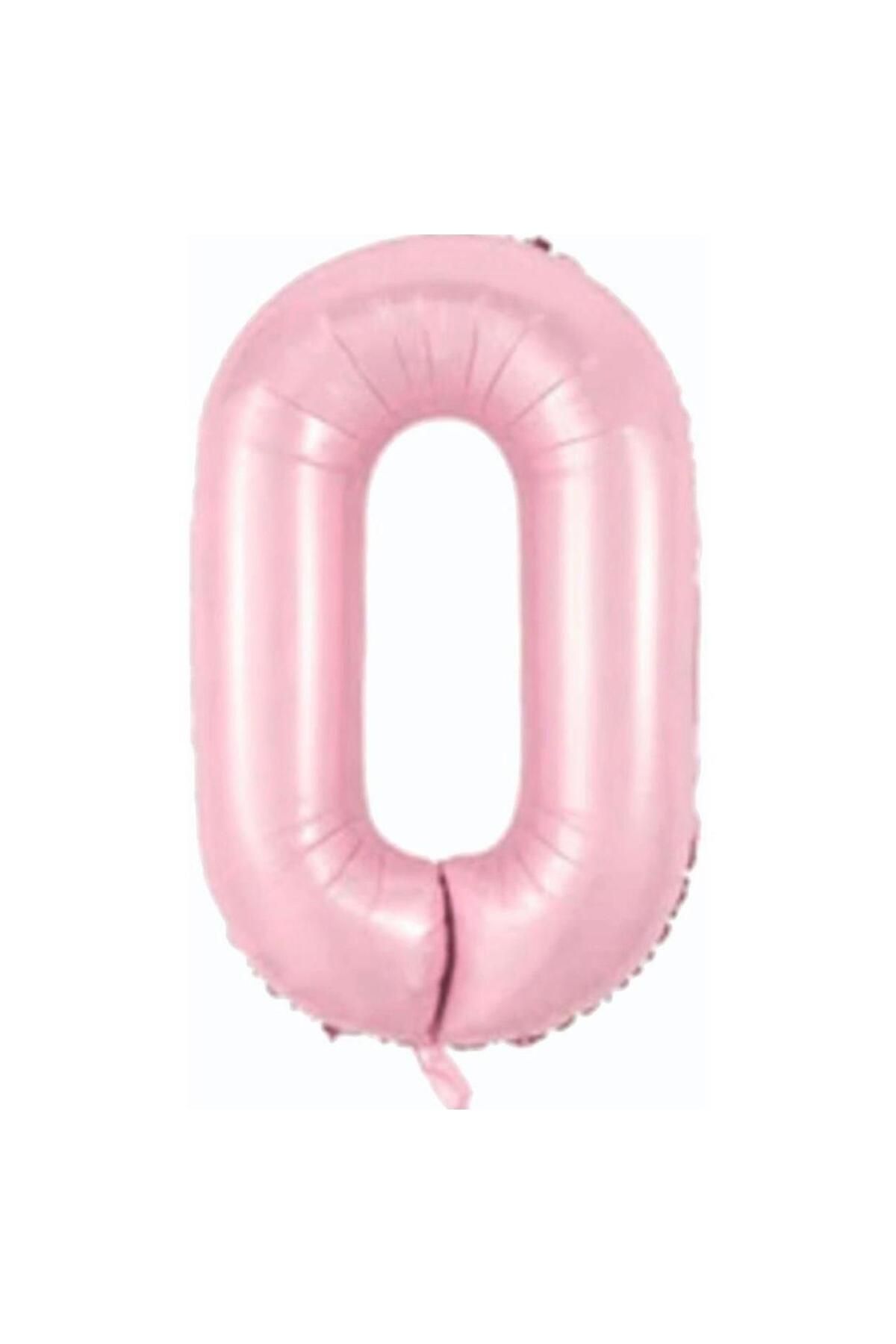 MİNAY 0 RAKAM FOLYO BALON PEMBE RENK 34" 76cm