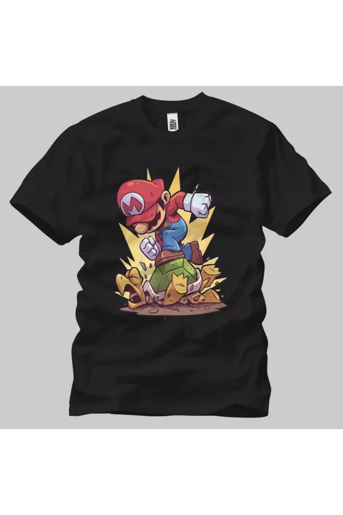 Built By Crazy Super Mario Chibi Art Unisex Tişört