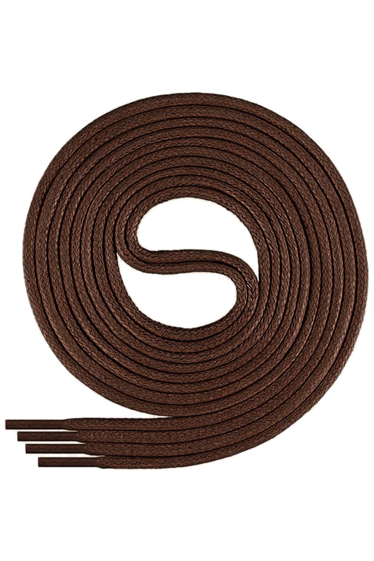 hapshoe 120 Cm 4 MM Kahverengi Yuvarlak 1 Çift Ayakkabı Bağcığı