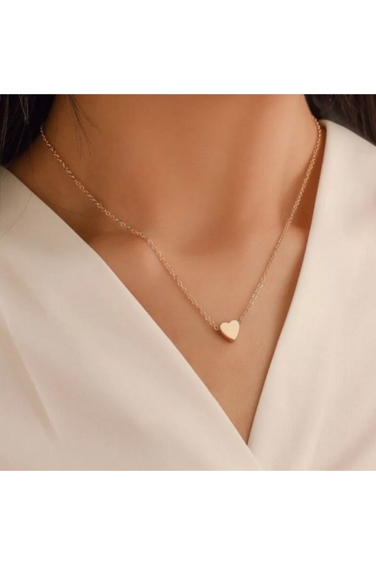 Grace Design Gold minimalist kalp kadın kolye