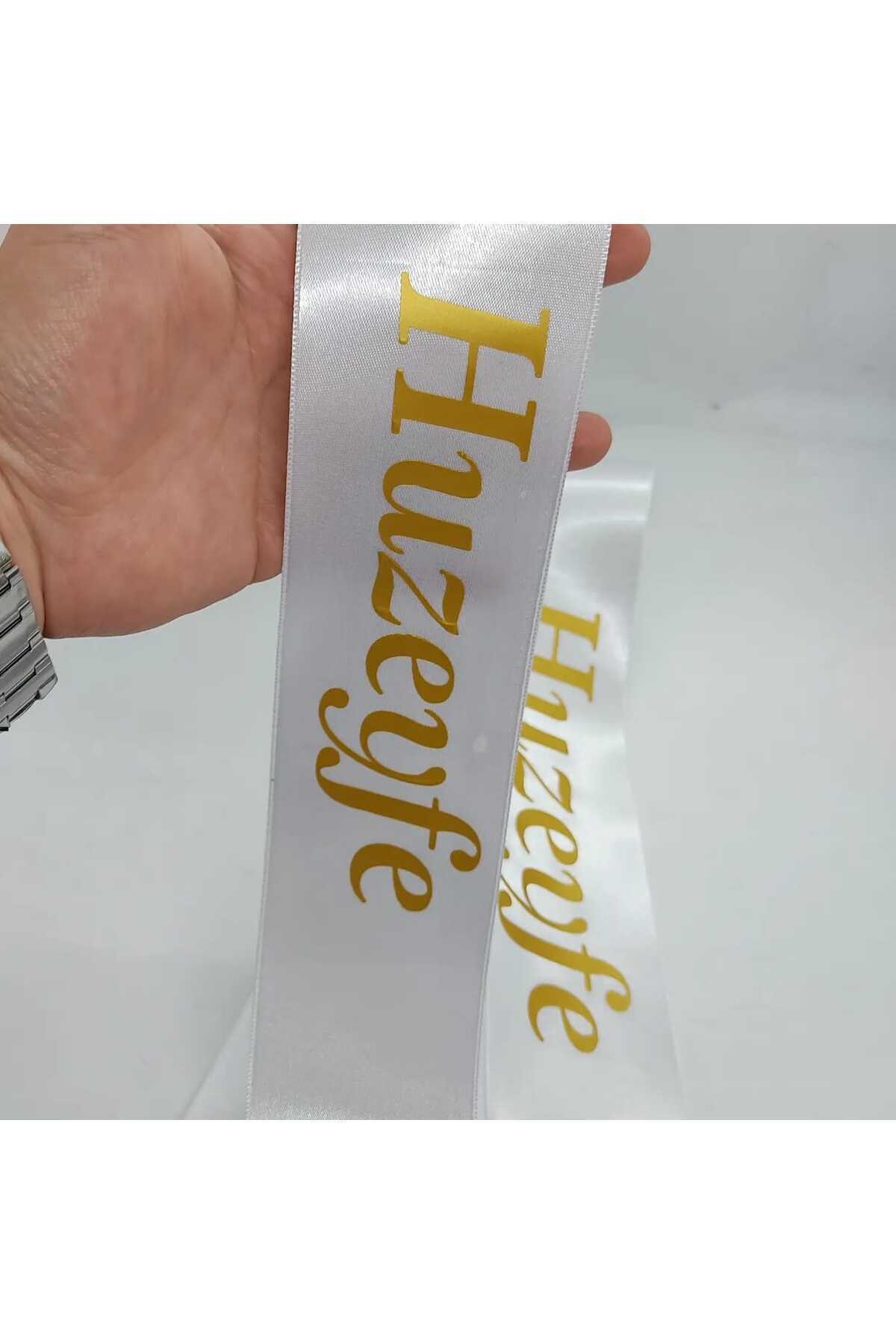 Circumcision Jewelry Ribbon Ceremonial Ribbon Satin White / Black, Gold/silver Named 1 Piece Ribbon