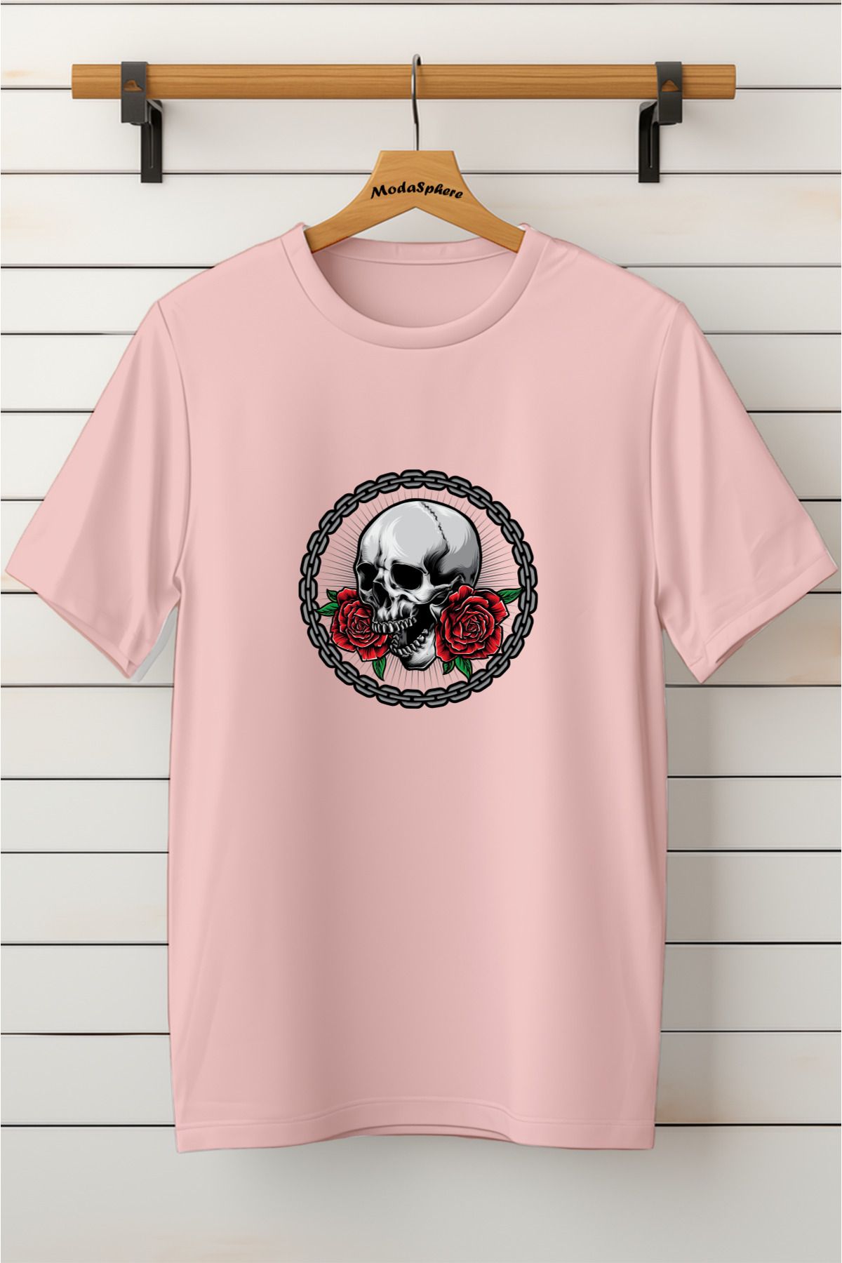 ModaSphere Baskılı Unisex Oversize Tişört Battal Boy